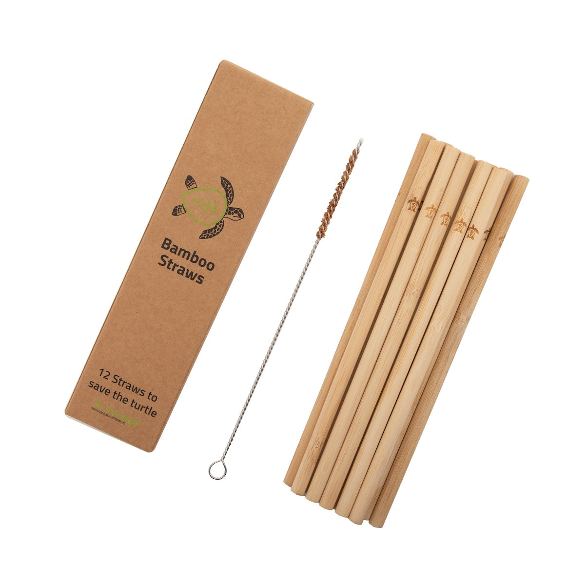 bamboo straws with cleaner