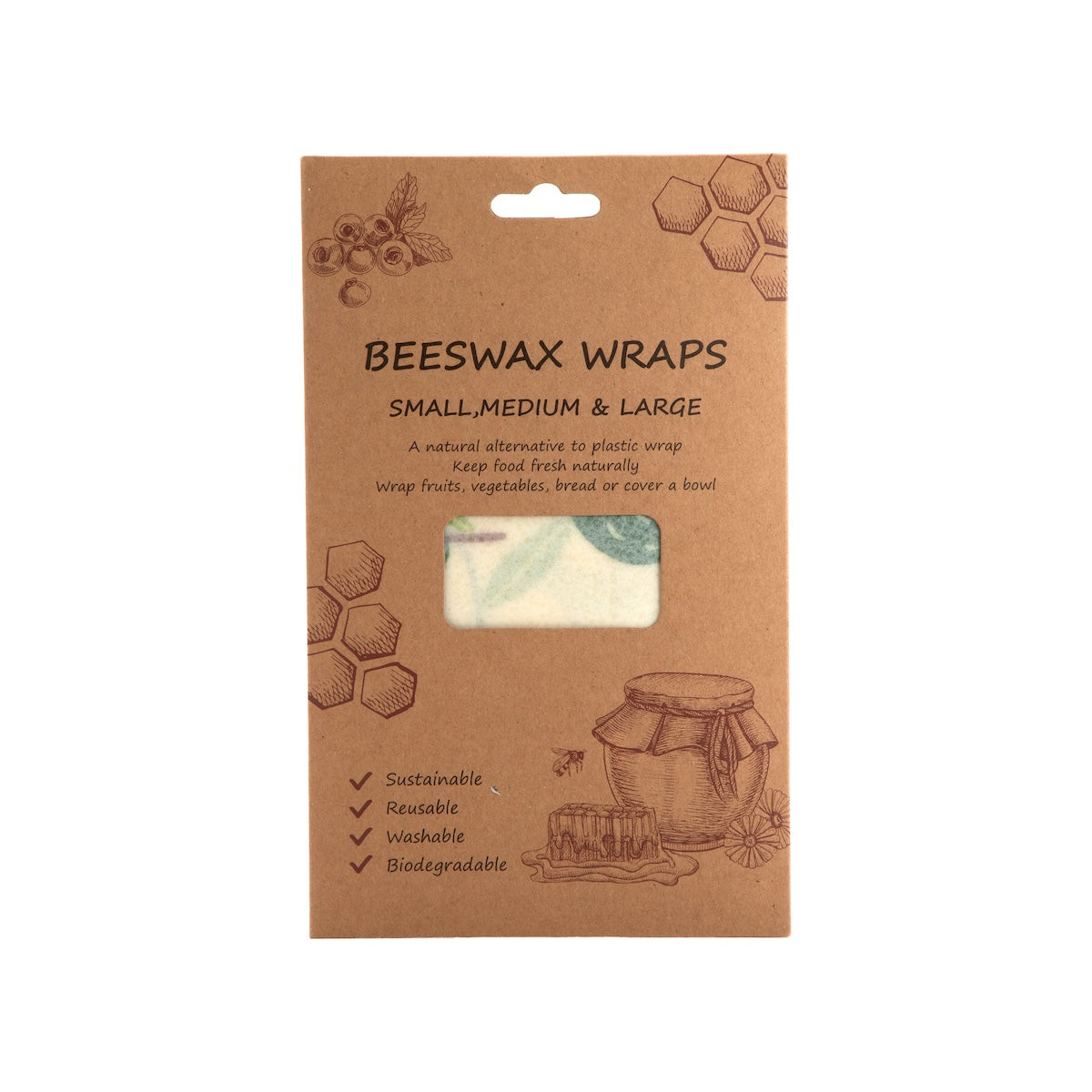 beeswax wraps packaging front