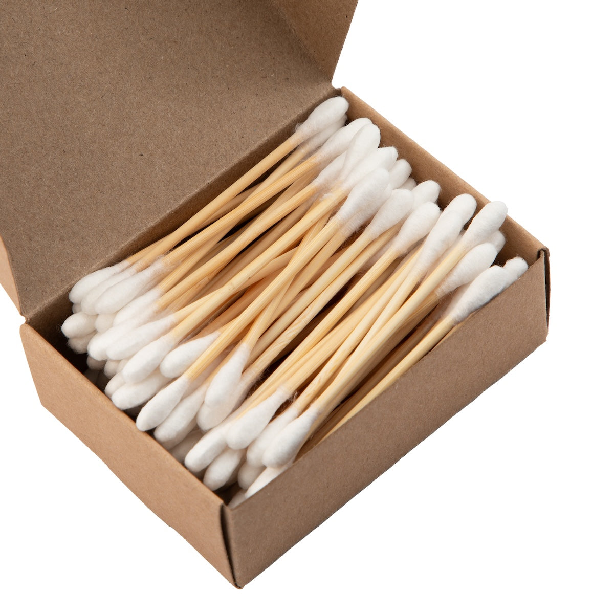 close up bamboo cotton buds